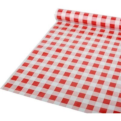 Papstar 88161 Rote-Weiß Kariert Tischdecke - 80 x 5000 cm Papstar 88161 Rote-Weiß Kariert Tischdecke - 80 x 5000 cm