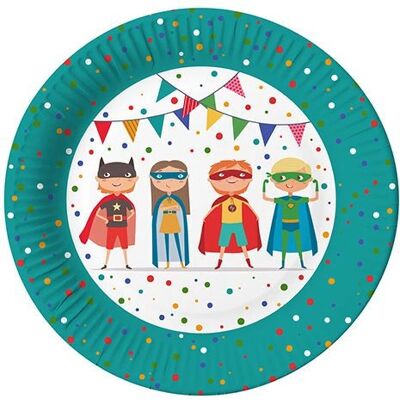 Papstar 88576 Bunte Einweg-Teller - Rund - FSC-zertifiziert - 23cm Papstar 88576 Bunte Einweg-Teller - Rund - FSC-zertifiziert - 23cm