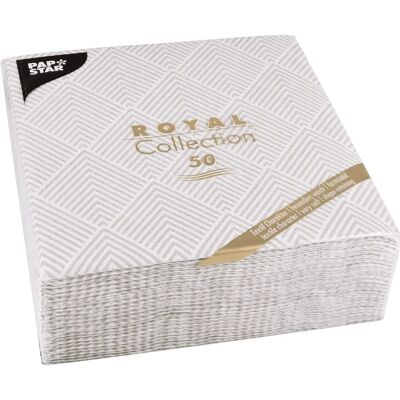 PAPSTAR Modèle 86499 - Serviettes grises - Royal Collection PAPSTAR Modèle 86499 - Serviettes grises - Royal Collection