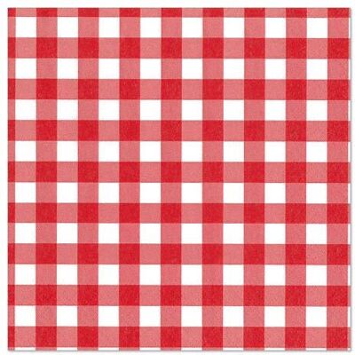 Servilletas de papel Papstar 87102 Rojo y Blanco - 3 capas, 33x33cm - 100 unidades Servilletas de papel Papstar 87102 Rojo y Blanco - 3 capas, 33x33cm - 100 unidades