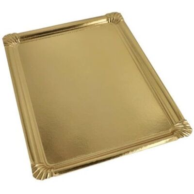 Generisches Modell 34x45,5 cm Rechteckige Gold Servierplatten Generisches Modell 34x45,5 cm Rechteckige Gold Servierplatten