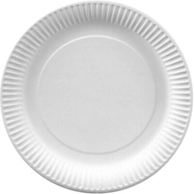 Papstar 81204 Assiette - 260mm Blanc Jetable Rond - Publicité Papstar 81204 Assiette - 260mm Blanc Jetable Rond - Publicité