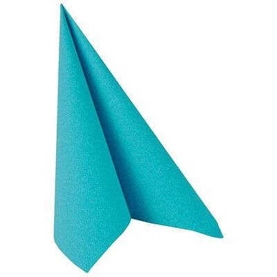 Papstar 81748 Papier en tissu Turquoise - 50 pcs - Royal Collection Papstar 81748 Papier en tissu Turquoise - 50 pcs - Royal Collection