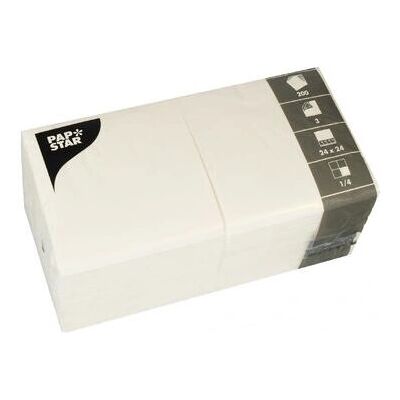 Papstar 82906 weiße Papierservietten - 200 Stk Papstar 82906 weiße Papierservietten - 200 Stk