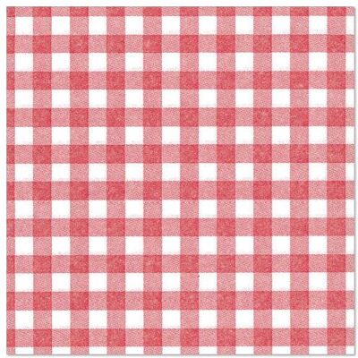 Papstar 87103 Papier Serviettes Rouge Blanc - 50 pcs - Publicité Papstar 87103 Papier Serviettes Rouge Blanc - 50 pcs - Publicité