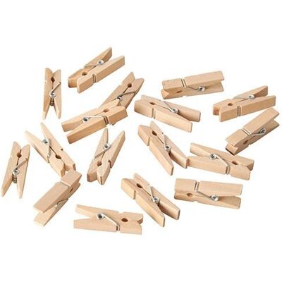 Papstar 86807 Holzklammern - 100 Stück - Bastelzubehör Papstar 86807 Holzklammern - 100 Stück - Bastelzubehör