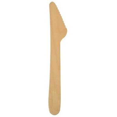 Papstar 86939 Einweggeschirr - Holzmesser, 16,5 cm, natur, biologisch abbaubar Papstar 86939 Einweggeschirr - Holzmesser, 16,5 cm, natur, biologisch abbaubar