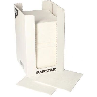 Serviettes en papier Papstar 87361 - Blanc - 100 pcs - Publicité Serviettes en papier Papstar 87361 - Blanc - 100 pcs - Publicité