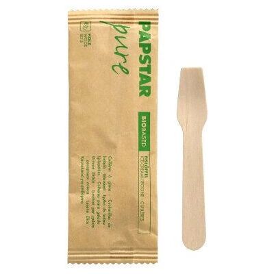 Papstar - 88451 - Holz Natur - 9.4 cm - Einweg-Eislöffel Papstar - 88451 - Holz Natur - 9.4 cm - Einweg-Eislöffel