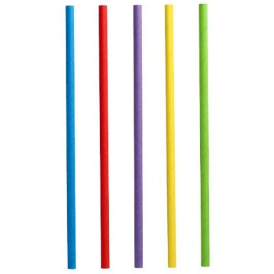 Papstar 88481 Pailles jetables - Couleurs assorties - Publicité Papstar 88481 Pailles jetables - Couleurs assorties - Publicité
