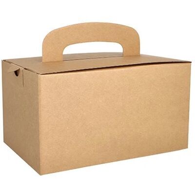 Papstar 88980 Brązowy składany pojemnik na żywność - Food Storage Container Papstar 88980 Brązowy składany pojemnik na żywność - Food Storage Container