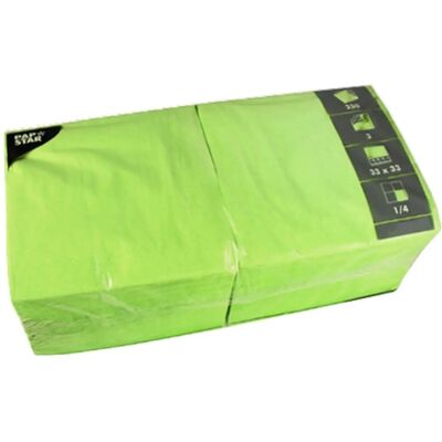 PAPSTAR 250 Einweg-Papierservietten - 3-lagig 33x33cm grün PAPSTAR 250 Einweg-Papierservietten - 3-lagig 33x33cm grün