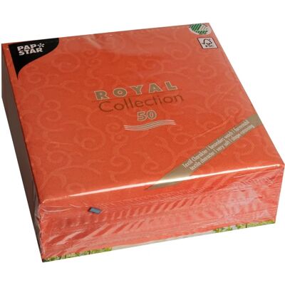 PAPSTAR 50 tovaglioli Collezione Royal - 40x40cm, Nectarine - Posate PAPSTAR 50 tovaglioli Collezione Royal - 40x40cm, Nectarine - Posate