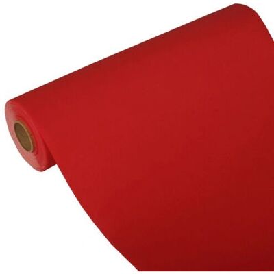Papstar 84312 Coureur de table en tissue rouge - Coureur de table Papstar 84312 Coureur de table en tissue rouge - Coureur de table