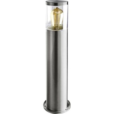 Heitronic Naxos Außenstandleuchte - Edelstahl, Ø 13cm, 49cm hoch - IP44 Heitronic Naxos Außenstandleuchte - Edelstahl, Ø 13cm, 49cm hoch - IP44