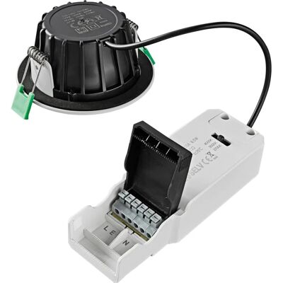 Heitronic DL8002 LED Einbaustrahler - Verstellbar, Schwenkbar, 38° Heitronic DL8002 LED Einbaustrahler - Verstellbar, Schwenkbar, 38°