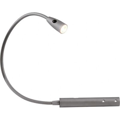 Heitronic Berta LED Reading Lamp - Indoor, Silver, 1.5W Heitronic Berta LED Reading Lamp - Indoor, Silver, 1.5W