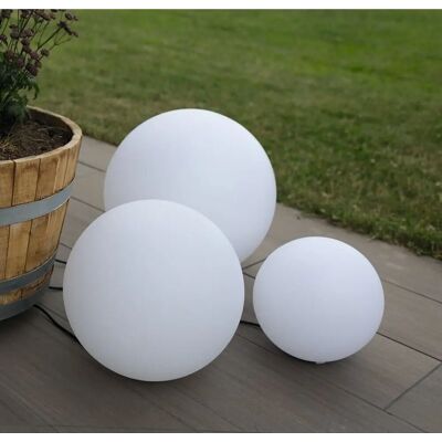 HEITRONIC Mundan Outdoor Garden Sphere Light IP44 E27 White HEITRONIC Mundan Outdoor Garden Sphere Light IP44 E27 White
