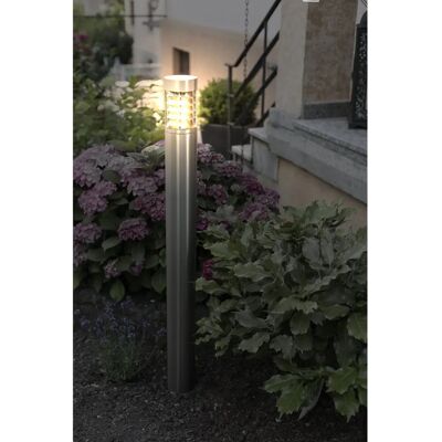 Heitronic Saturn Outdoor Floor Lamp - Stainless Steel, 110cm, IP44 Heitronic Saturn Outdoor Floor Lamp - Stainless Steel, 110cm, IP44