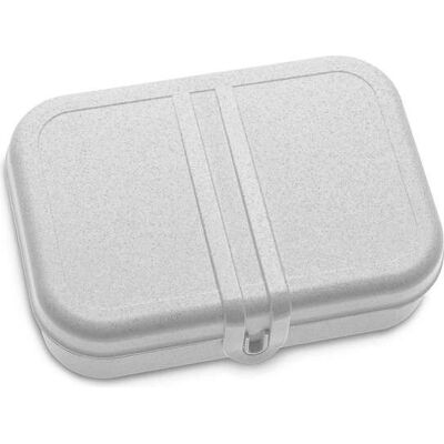 Koziol Pascal L Graue Umweltfreundliche Lunchbox mit Trennsteg Koziol Pascal L Graue Umweltfreundliche Lunchbox mit Trennsteg