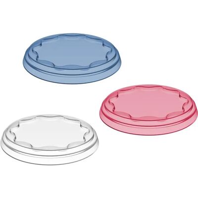 Koziol Frischedeckel - Blau, Korall, Grau - Lebensmittelverschluss Koziol Frischedeckel - Blau, Korall, Grau - Lebensmittelverschluss
