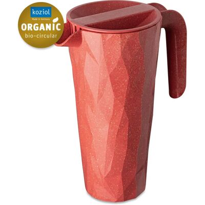 Carafe d'eau Koziol rouge 1,5L plastique indestructible - Publicité Carafe d'eau Koziol rouge 1,5L plastique indestructible - Publicité