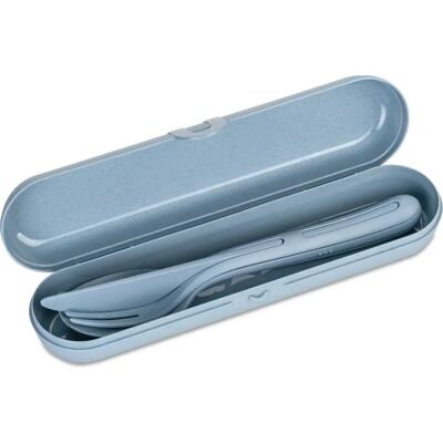Koziol Blau Wiederverwendbares Besteck-Set - Umweltfreundlich & Kompakt Koziol Blau Wiederverwendbares Besteck-Set - Umweltfreundlich & Kompakt