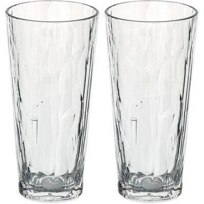 Koziol 250ml Transparant Plastic Drinkglas - 2 Stuks - Modern & Duurzaam Koziol 250ml Transparant Plastic Drinkglas - 2 Stuks - Modern & Duurzaam