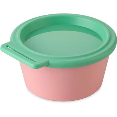 Koziol Nora Contenitore da Cucina - 250 ml verde-rosa con coperchio Koziol Nora Contenitore da Cucina - 250 ml verde-rosa con coperchio
