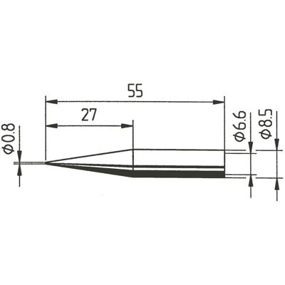 Ersa 842 SD Soldeertip - Hoge thermische geleidbaarheid, 0.8mm Ersa 842 SD Soldeertip - Hoge thermische geleidbaarheid, 0.8mm