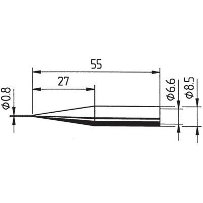 Ersa 842 SD Loddetip - Høj termisk ledningsevne, 0.8mm Ersa 842 SD Loddetip - Høj termisk ledningsevne, 0.8mm