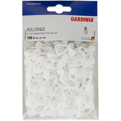 GARDINIA Bílé Plastové Záclonové Kroužky 100 - Typ Záclony GARDINIA Bílé Plastové Záclonové Kroužky 100 - Typ Záclony