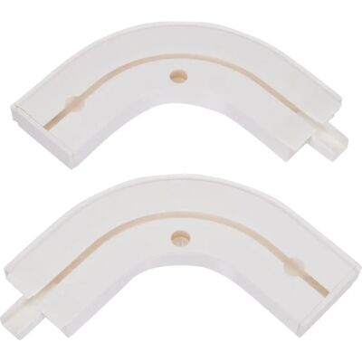 Merk - Model - Kunststof - 2 stuks - 13,5cm - Halfcirkel boog eindkap Merk - Model - Kunststof - 2 stuks - 13,5cm - Halfcirkel boog eindkap