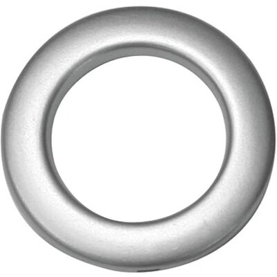 GARDINIA Závěsové kroužky - 55/35 mm, 10 ks, Plast, Matný stříbrný GARDINIA Závěsové kroužky - 55/35 mm, 10 ks, Plast, Matný stříbrný