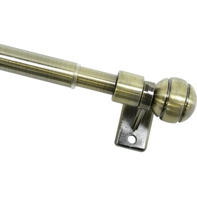 GARDINIA Vara de cortina extensível Meran - Metal latão antigo GARDINIA Vara de cortina extensível Meran - Metal latão antigo