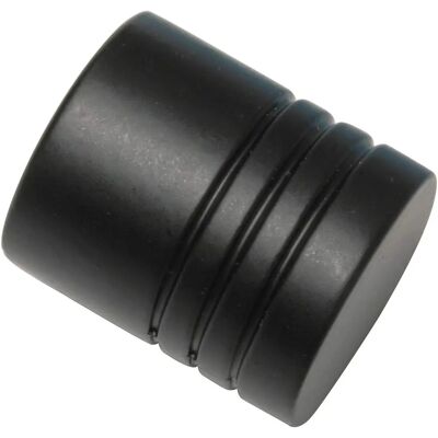 Pièces finales métalliques Gardinia Memphis - Noir - Ensemble d'extrémités pour tringles Pièces finales métalliques Gardinia Memphis - Noir - Ensemble d'extrémités pour tringles