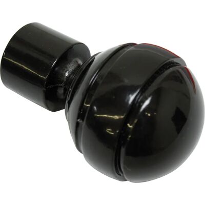 Gardinia Chicago Endstücke in Metall - Schwarz, 20 mm Gardinia Chicago Endstücke in Metall - Schwarz, 20 mm