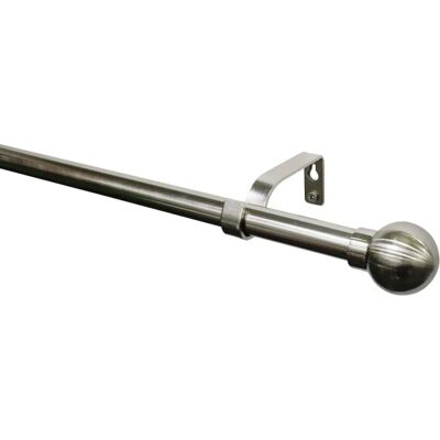 Set asta per tende regolabile GARDINIA - Effetto inox Set asta per tende regolabile GARDINIA - Effetto inox