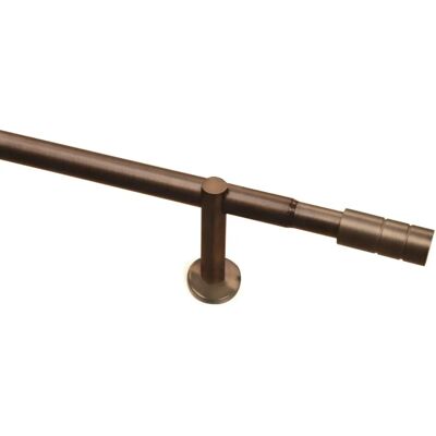Set Bastoni Tenda in Metallo Bronze GARDINIA - Ø 25mm - Lunghezza 190-360cm - Interni Set Bastoni Tenda in Metallo Bronze GARDINIA - Ø 25mm - Lunghezza 190-360cm - Interni