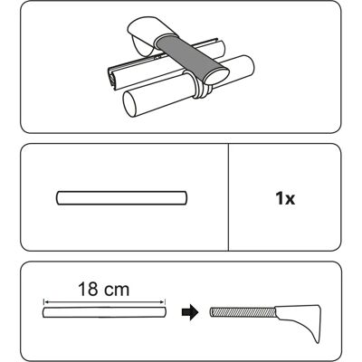Gardinia - Trägerverlängerung - Chicago - 6 Farben - Curtain rod extension Gardinia - Trägerverlängerung - Chicago - 6 Farben - Curtain rod extension