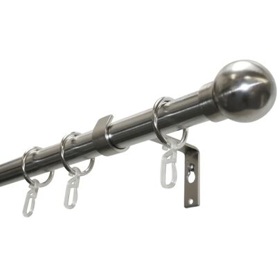 Conjunto de Barra de Cortina de Metal GARDINIA - 220cm, 1 Carril Conjunto de Barra de Cortina de Metal GARDINIA - 220cm, 1 Carril