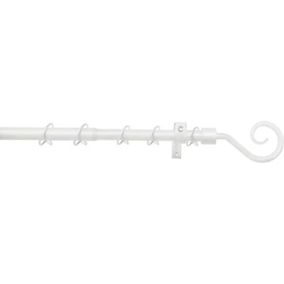 GARDINIA Verstellbare Metall-Gardinenstangen-Set - Weiß, 130-240cm GARDINIA Verstellbare Metall-Gardinenstangen-Set - Weiß, 130-240cm