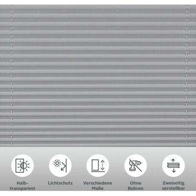 MY HOME EASYFIX PIA Voilage plissé - Gris 130cm pour enfants - Publicité MY HOME EASYFIX PIA Voilage plissé - Gris 130cm pour enfants - Publicité