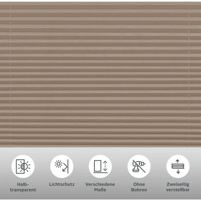 MY HOME EASYFIX PIA Skládaná Žaluzie - Bezpečné pro děti MY HOME EASYFIX PIA Skládaná Žaluzie - Bezpečné pro děti