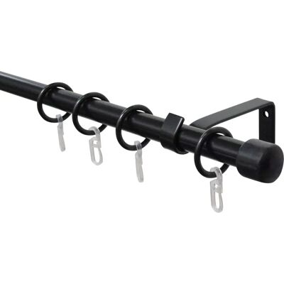 Gardinia Svart aluminium gardinstång 130-240 cm Gardinia Svart aluminium gardinstång 130-240 cm
