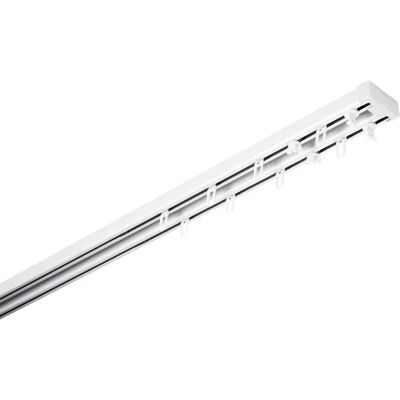 GARDINIA Aluminium-Gardinenstangen Set Lara 2-Lauf GARDINIA Aluminium-Gardinenstangen Set Lara 2-Lauf