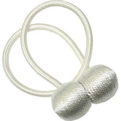 GARDINIA Magnetischer Raffhalter - Modern, Flexibel, Weiß GARDINIA Magnetischer Raffhalter - Modern, Flexibel, Weiß