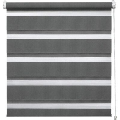 MY HOME Duo Klemmrollo - 150cm, Gris, Ajustable, Doble Persiana MY HOME Duo Klemmrollo - 150cm, Gris, Ajustable, Doble Persiana