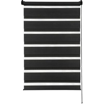 GARDINIA Easyfix Doppelrollo - Rollos Jalousie - Schwarz GARDINIA Easyfix Doppelrollo - Rollos Jalousie - Schwarz