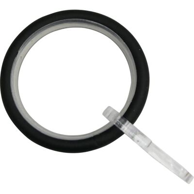 Gardinia 36867 Gardinenringe - Metall, Matt Schwarz, 25mm Gardinia 36867 Gardinenringe - Metall, Matt Schwarz, 25mm